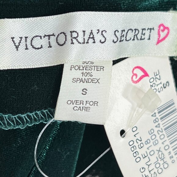NWT Vintage 90s‎ Small VICTORIA'S SECRET Emerald Green Velvet Dress Sleeveless - Picture 6 of 8